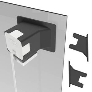 lot 2183 image: Teccle 2 Pack Angled Window Mount for Wyze Cam v4 Cam V3, 20 Degrees Tilt ( UpDownLeftRight ) Turn Wyze Camera into a Window Camera for Outdoor Monitoring Through Window Use Cam v4 v3