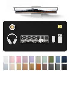 lot 2185 image: YSAGi Leather Desk Protector, Office Mat, Large Mouse Mat, Non-Slip PU Leather Blotter, Laptop Desk Mat, Waterproof Writing Pad for Office and Home (Black, 31.5 x 15.8)