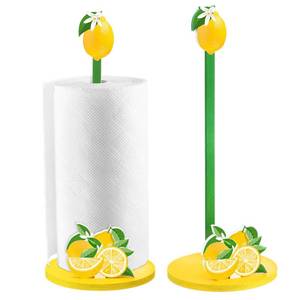 lot 2187 image: Namalu Lemon Paper Towel Holder Lemon Kitchen Decor Kitchen Fun Paper Towel Holder Dispenser for Bedroom Toilet Countertop Decor