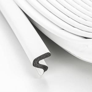 lot 2191 image: Weather Stripping Door Seal Strip - Soundproof Q-Shaped Foam for Exterior Door Frame, Large Gap Seal, Noise Cancelling, Easy to Install (White, 40FT)