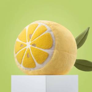 lot 2192 image: Phantoscope Fruit Shaped Pillows Series Lemon Shaped Throw Pillow, Fun Home Decor of Fruit Themed Shaped Cushions, Decorative Shaped Pillow for Couch Bed and Chair, Yellow, 10 x11.5 inches