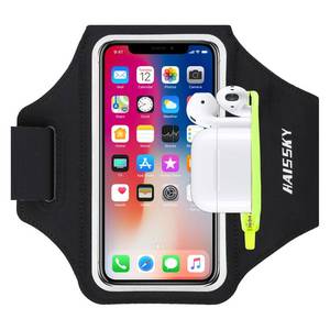 lot 4027 image: Running Armband with Earphone Bag Cell Phone Armband for iPhone 17 16 15 Pro 14 Plus 13 11 XR, Galaxy S24S10 Water Resistant Sports Phone Holder Case & Zipper Slot Car Key Holder for 6.7 inch Phone