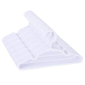 lot 4043 image: 10 Pack White Kids Hangers 11.6 Inch - Baby Clothes Hangers for Toddler & Child, Durable Plastic Childrens Hangers for Closet, Pants, Coats, Skirts (Non-Slip, Space-Saving)