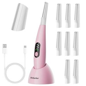 lot 4051 image: Skinharbor Sonic Dermaplane Razor for Women Face,Women��S Facial Exfoliation & Peach Fuzz Hair Removal System,Anti-Aging��3 Speeds��8 Dermaplaning Blades��Rechargeable,Sonic Dermaplaning Tool