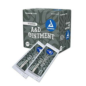lot 4065 image: Dynarex 1151 Vitamins A&D Ointment Without Lanolin Adhesive Bandage  5g Packet  144 Count