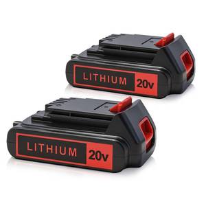lot 4471 image: UADCA 4.0Ah 20v Max Lithium Battery Compatible with Black and Decker Drills, Weed Eaters & Power Tools, Replace LBXR20 LBX20 LBXR2040 LB2X4020-OPE - 2 Packs