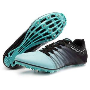 lot 6014 image: Zakey Track and Field Shoes Men Women Kids Spikes Sneakers Track Race Jumping Sneakers Girls Professional Running Nail Spikes Shoes Boy (11.5,Blackwhite)