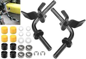 lot 6045 image: 532403087 532403088 Front Axle Steering Spindles & Front Wheel Bearing RHLH 596873701 596873601 Compatible with Craftsman Poulan Husqvarna Replace 403087 194743 403088 194744