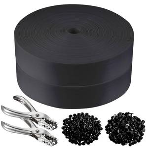 lot 6065 image: Chain Link Fence Privacy Strip, Privacy Fence, 492 ft. Fence Privacy Strip, (Includes 400 Clasps  2 Hole Punch) Black��Suitable for Decks, patios,grates, Wire mesh and More.
