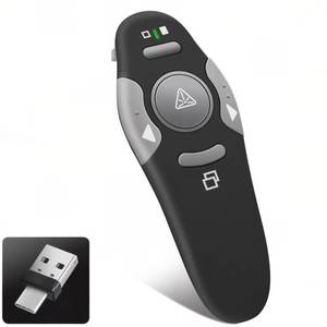 lot 6342 image: Presentation Clicker Remote, Type C&USB Wireless Presenter, PowerPoint Clicker, Slide Advancer Control for Mac�� Windows�� Laptop, Support PPT��Keynote��Google Slides