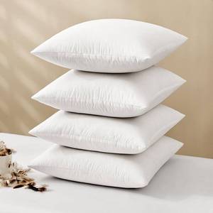 lot 6347 image: MIULEE Pillow Inserts 20x20 (Pack of 4,White), Down Feather Throw Pillow Inserts, Premium Fluffy Stuffer Throw Pillows Cotton Fabric for Sofa Bed Couch