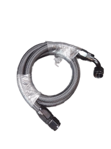 lot 6357 image: ZONBANG 6AN Fuel Line Kit 3FT Braided Hose with Fittings