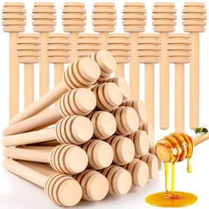 lot 6361 image: A25Pcs Honey Dipper Sticks, Wooden Honey Dipper, 3 Inch Mini Honeycomb Stick, Honey Stirrer Stick for Jar Dispense Drizzle and Wedding Party Present