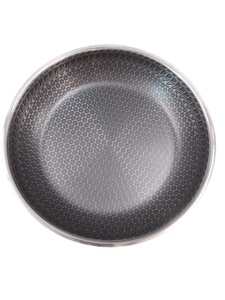 lot 6387 image: Just Vegan 24cm Non-Stick Cooking Pan with Honeycomb Structure missing handle