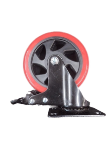 lot 6407 image: Cartwheel set of four color red and black