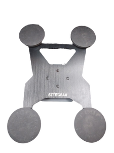 lot 6453 image: STAGEAB Industrial Aluminum Furniture Dolly with Four Wheels