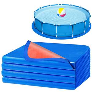 lot 6462 image: RGJ 18 Ft Pool Liner Pad for Round Above Ground Pools, Thickened Pool Mat Tarp for Under Pool, Dual-Color Pool Ground Pad Cloth Floor Mat for Pool Bottom, Puncture Protection & Extend Liner Life