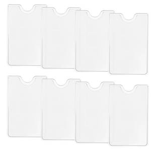 lot 10294 image: 8 Pcs Plastic Credit Card Sleeves for Wallet, Clear Social Security Cards Protector, Waterproof Card Holders Sleeves, Side Loading Protectors for Drivers License, Debit Cards (3.6 x 2.3)
