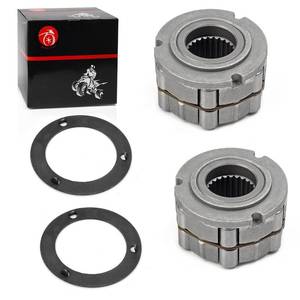 lot 10303 image: 2 set Front Wheel HUB CLUTCH & Armature Plate For Polaris Sportsman Scrambler Magnum Xplorer Xpedition Big Boss Diesel Worker 500 425 400 335 325 300 1520214 1520281 5211148