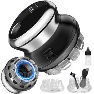 lot 11641 image: Moricsom Self Haircut Kit for Men, USB Rechargeable Cordless Hair Clipper & Automatic Circular Hair Trimmer, Adjustable Guide Combs, DIY Self-Cut System, Waterproof Grooming Tool for HomeDorm