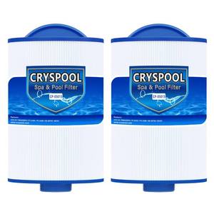 lot 11659 image: Cryspool� 05015 Spa Filter Compatible with 5CH-35, PMAX50P4, PAS35P, Maax 104309, FC-0300, 35 Sq. Ft hot tub Filter Cartridge, 1 12 MPT, 2 Pack