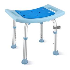 lot 11662 image: Shower Chair for Elderly Seniors, Shower Stools and Benches for Adults, Adjustable Bath Chair for Inside Shower, Shower Seat for Disabled, Tool-Free Assembly Shower Bench, 350 LB Weight Cap