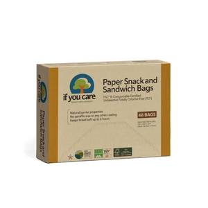 lot 12151 image: If You Care Sandwich Bags, Natural , 48 Count