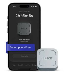lot 12173 image: The Brick Phone Access Blocker Device for Cell Phones - Subscription-Free Phone Lock, Limits Smartphone Access, Reduces Screen Time & Improves Focus - High-Grade Magnet & Anti-Slip Silicone
