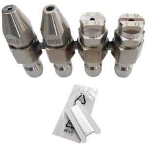 lot 12176 image: 4 GPM Pressure Washer Nozzle,Jrod Tip Water Cleaning Soft Wash Nozzle kits,4 Way J Rod Washing Tip Holder,14 Quick Connect 0° 25° 40°