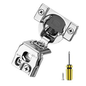 lot 12200 image: Ravinte 2 Pack 1 Pair 1-12 inch Overlay Soft Close Kitchen Cabinet Hinges Stainless Steel Adjustable Kitchen Hinges Satin Nickel Cabinet Hardware