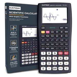 lot 12205 image: CATIGA Scientific Calculators with Graphic Functions, Graphing Calculators with Multiple Modes, Scientific Calculators for Students, High School or College Courses, Calculadora Cientifica, CS-121