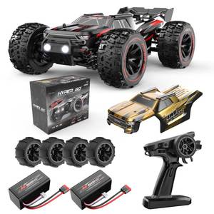 lot 13801 image: HYPER GO H14BM V3 114 Brushless RC Cars for Adults Fast 50 mph, RC Trucks 4X4 Offroad Waterproof, Electric Powered High Speed RC Car, Fast Extreme RC Truggy with 3S Battery for Snow Sand