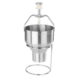lot 13802 image: New Star Foodservice Pancake Batter Dispenser with Stand, Commercial 188 Stainless Steel Batter Dispenser for Pancakes, Waffles, Portion Control, Silver