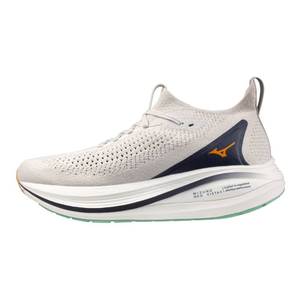 lot 13817 image: Mizuno Mens Wave Neo Vista 2 Running Shoe, Neutral Road-Trail Shoe,Nimbus Cloud-Tangelo, US Mens 11