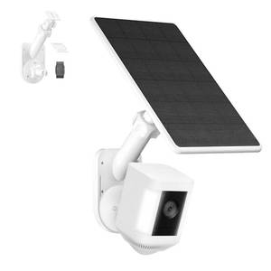 lot 14340 image: 2-in-1 Pole and Wall Mount for Cameras and Solar Panels, Wall Mount Compatible for Ring, Blink, Eufy, Arlo, Wyze, etc Solar Panel and Cam, Universal 14 Inch Screw, Adjustable Angle