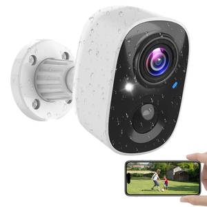 lot 14344 image: Security Cameras Wireless Outdoor Indoor, 2K Battery Powered WiFi Camera for Home Security, AI Motion Detection, Color Night Vision, IP66 Weatherproof, 2-Way Talk, Siren Alarm, SDCloud Storage