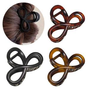 lot 14348 image: Markuii 3.3 Inch Hair Claw Clips, Unbreakable No Slip Matte Neutral Claw Clip for Womens Thin & Medium Thick Fine Hair, 3 Pack
