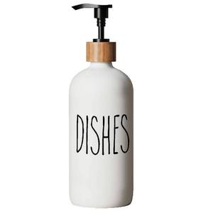 lot 14365 image: Soap Dispenser,Dish Soap Dispenser for Kitchen Sink.Glass Hand Soap Dispenser, Modern Farmhouse Decor Dish Soap Dispenser for Bathroom,Kitchen Sink Decor