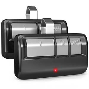 lot 14381 image: GONAT Universal Garage Door Opener Remote with Visor Clip, for LiftMasterChamberlainCraftsman Door Opener, Suitable for 5 Color Learn Buttons, 2 Pack