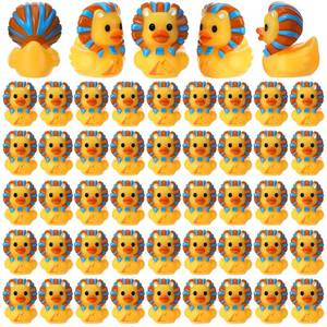 lot 18031 image: GGSTDDUP 50 Pcs Mini Resin Ducks Mini Egyptian Duck Figurines Miniature Tiny Ancient Egyptian Sphinx Figures for Vintage Antique Home Office Table Decor Landscape DIY Ornaments