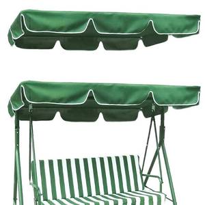 lot 18064 image: CREATCABIN Outdoor Patio Swing Chair Canopy Replacement 3 Seater Porch Swing Seat Canopy Top Cover 210D Oxford Cloth Waterproof UV Protection for Garden Hammock Top Furniture Covers Green 98 x 73in