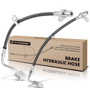 lot 18067 image: A-Premium Front Driver and Passenger Brake Hydraulic Hose Compatible with Select Dodge and Ram Models - Ram 1500 2006-2010, 1500 2011-2018, 1500 Classic 2019(Pack of 2)