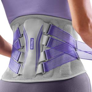lot 18092 image: FREETOO Back Brace for Lower Back Pain Women with Bionic Support System, Adjustable Knitted Lumbar Support Belt, Breathable Mesh Design with Lumbar Pad,for Herniated Disc,Sciatica,Scoliosis