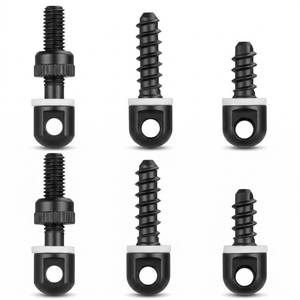 lot 18142 image: 6PCS Sling Swivel Studs Set for Rifle & Shotgun, Wood Screw Sling Mount Kit, 12 34 78 Gun Swivel Stud Bolts for Wooden Stock & Crossbow