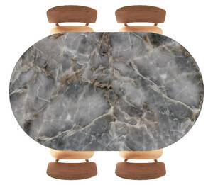 lot 18438 image: ANGELJUAN Stone Marble Texture Background Fitted OvalOblong Table Covers Elastic Tablecloth Waterproof Table Cloth for Holiday Party Dinnning Design172, Fits 42x60 Oval Tables