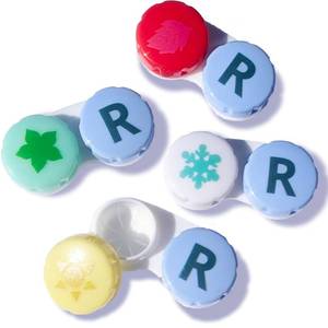 lot 18444 image: Eco-Friendly Contact Lens Case for Men and Women�� Year Supply Pack of 4 Cute Contact Lens Case for Travel - Eye Contact Cases for Optimal Hygiene - Nice Colored Contact Case for Carrying Contacts