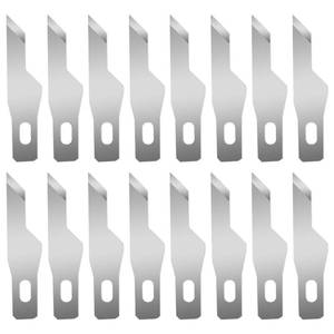 lot 18452 image: Qimoo 120 Pcs Exacto Knife Blades, #16 High Carbon Steel Hobby Knife Blade Refills Hobby Knife Replacement Blades for Craft, Scrapbooking, Stencil