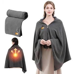 lot 18472 image: Heated Shawl, USB Heated Blanket, Cordless Electric Blanket with 3 Heating Levels and Timing Function, Quick Heating Blanket for neeck and Shoulder