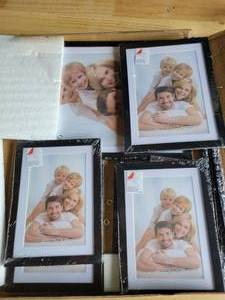 lot 19817 image: Black Picture Frames Set 5x7 and 8x10 with Mat