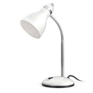 lot 19841 image: LEPOWER Metal Desk Lamp, Adjustable Goose Neck Table Lamp, Eye-Caring Study Desk Lamps for Bedroom, Study Room and Office (White)